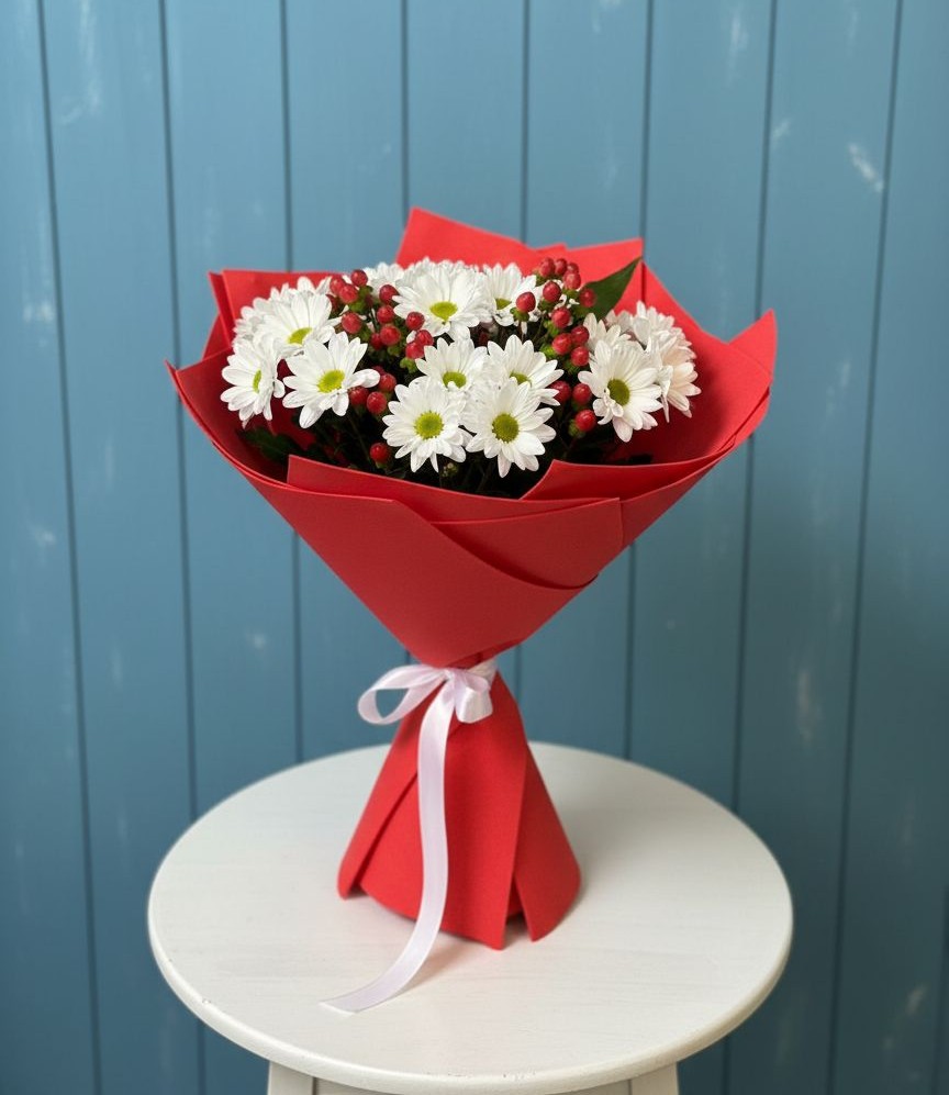 Букет цветов из: Хризантемы в Лесном Рязанской области