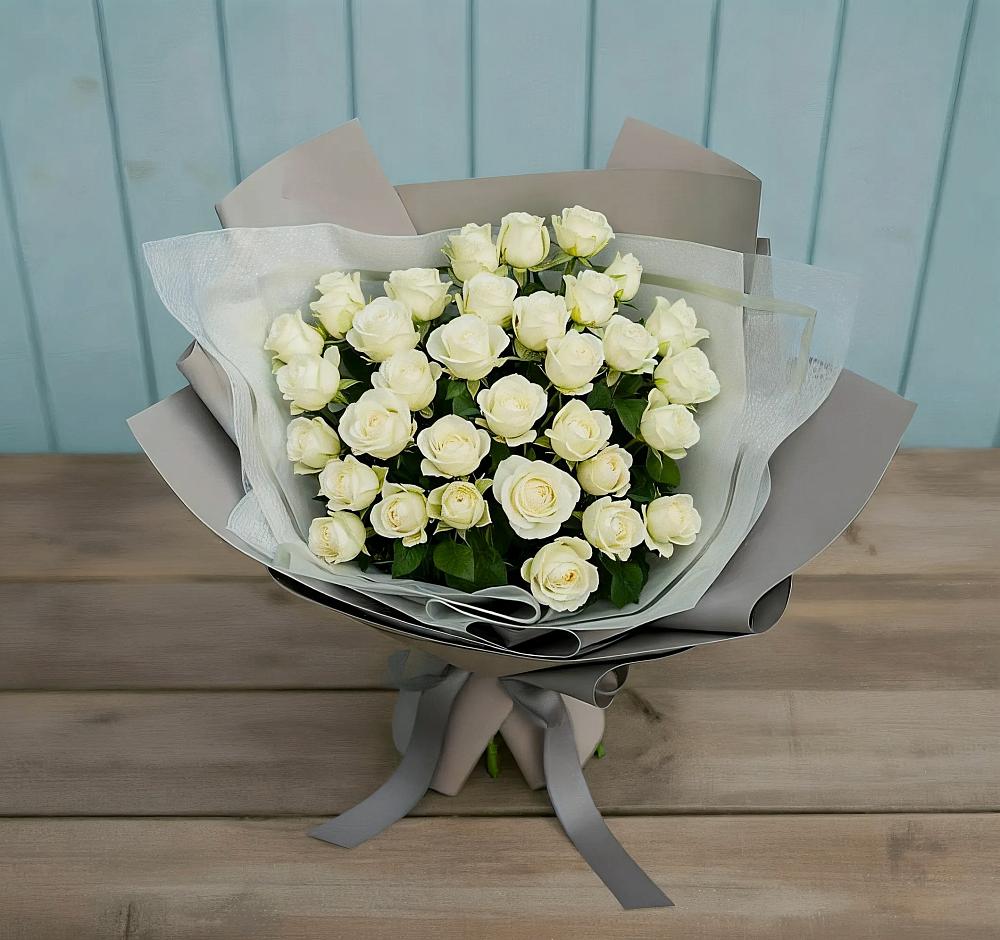 Букет Белоснежная нежность в Лесном Рязанской области