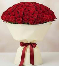 Букет 101 Красная роза Милано в Лесном Рязанской области