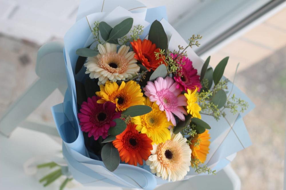 Букет цветов из: Герберы в Лесном Рязанской области