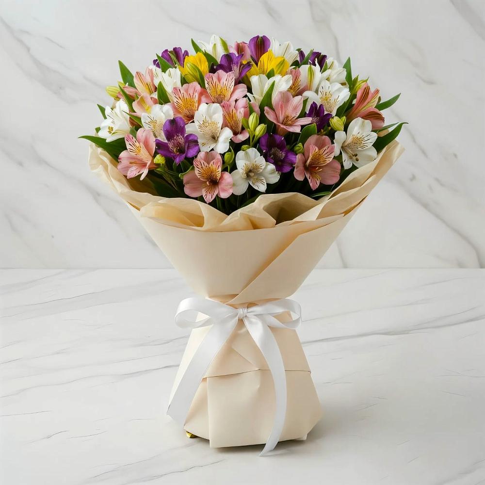 Букет цветов из: Альстромерии в Лесном Рязанской области