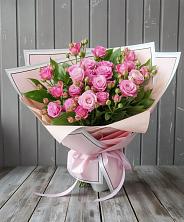 Букет Розовый кустик в Лесном Рязанской области