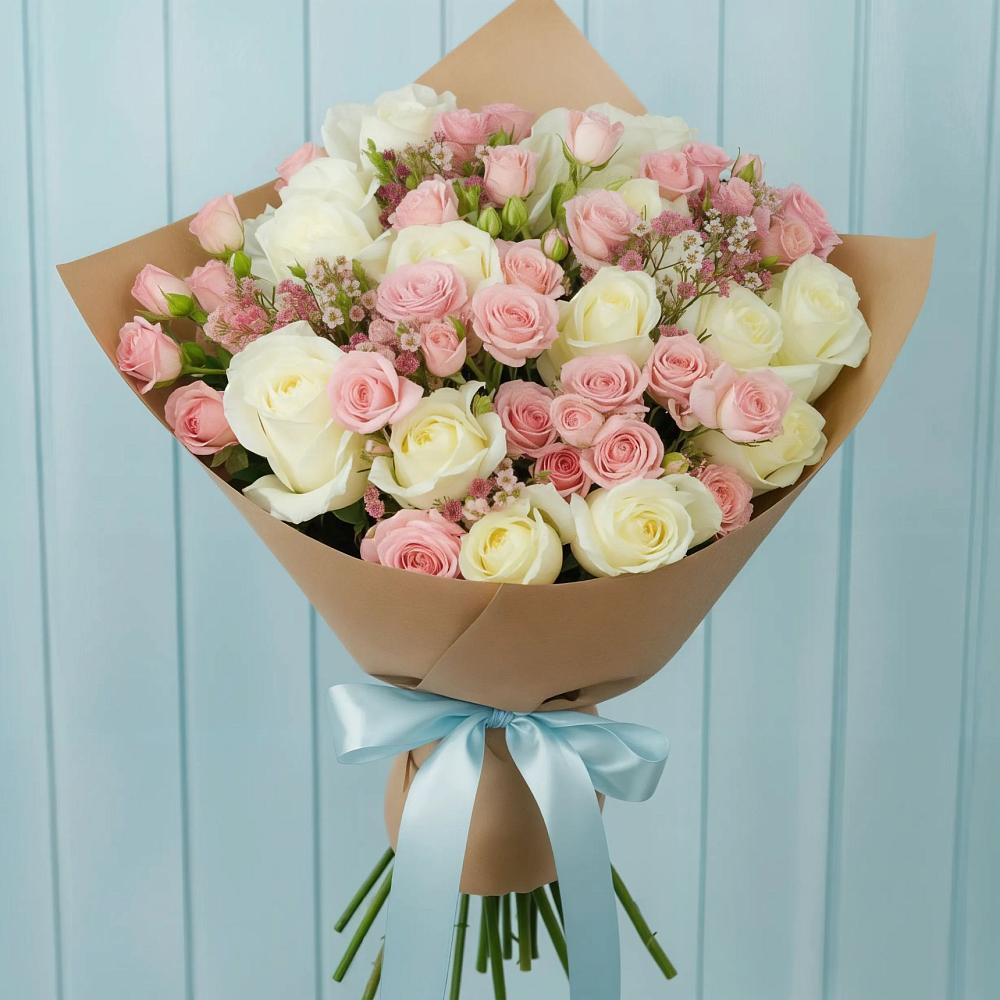 Букет цветов из: Розы в Лесном Рязанской области