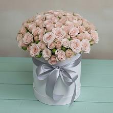 Цветочная композиция из Розы в шляпной коробке в Лесном Рязанской области