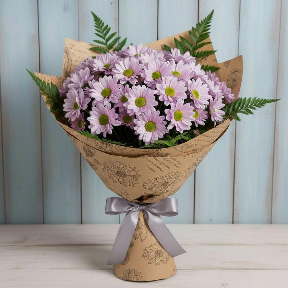 Букет цветов из: Хризантемы в Лесном Рязанской области