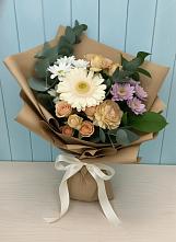 Букет цветов из:  Герберы и Хризантемы в Лесном Рязанской области