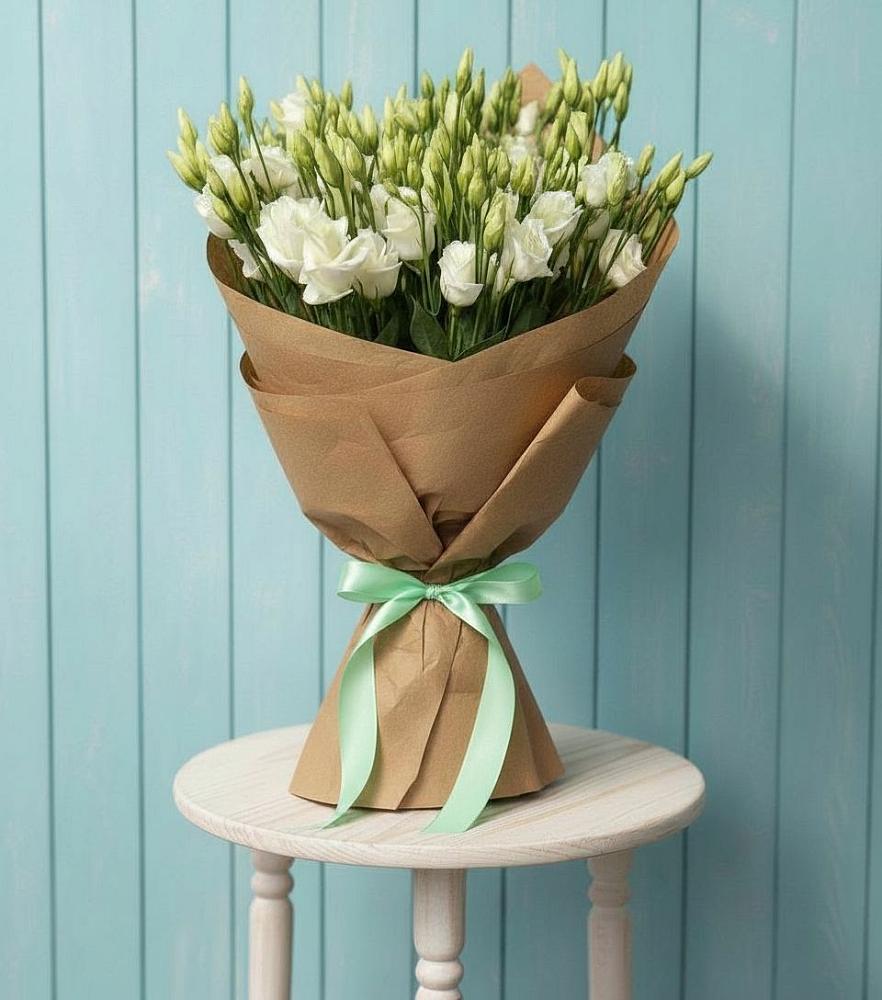 Букет цветов из: Лизиантусы в Лесном Рязанской области