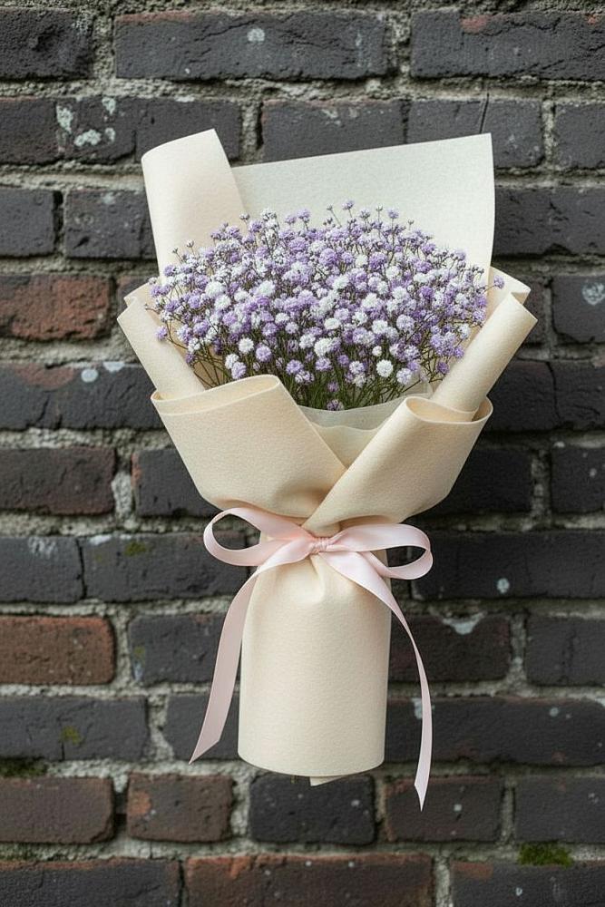 Букет цветов из: Гипсофила в Лесном Рязанской области