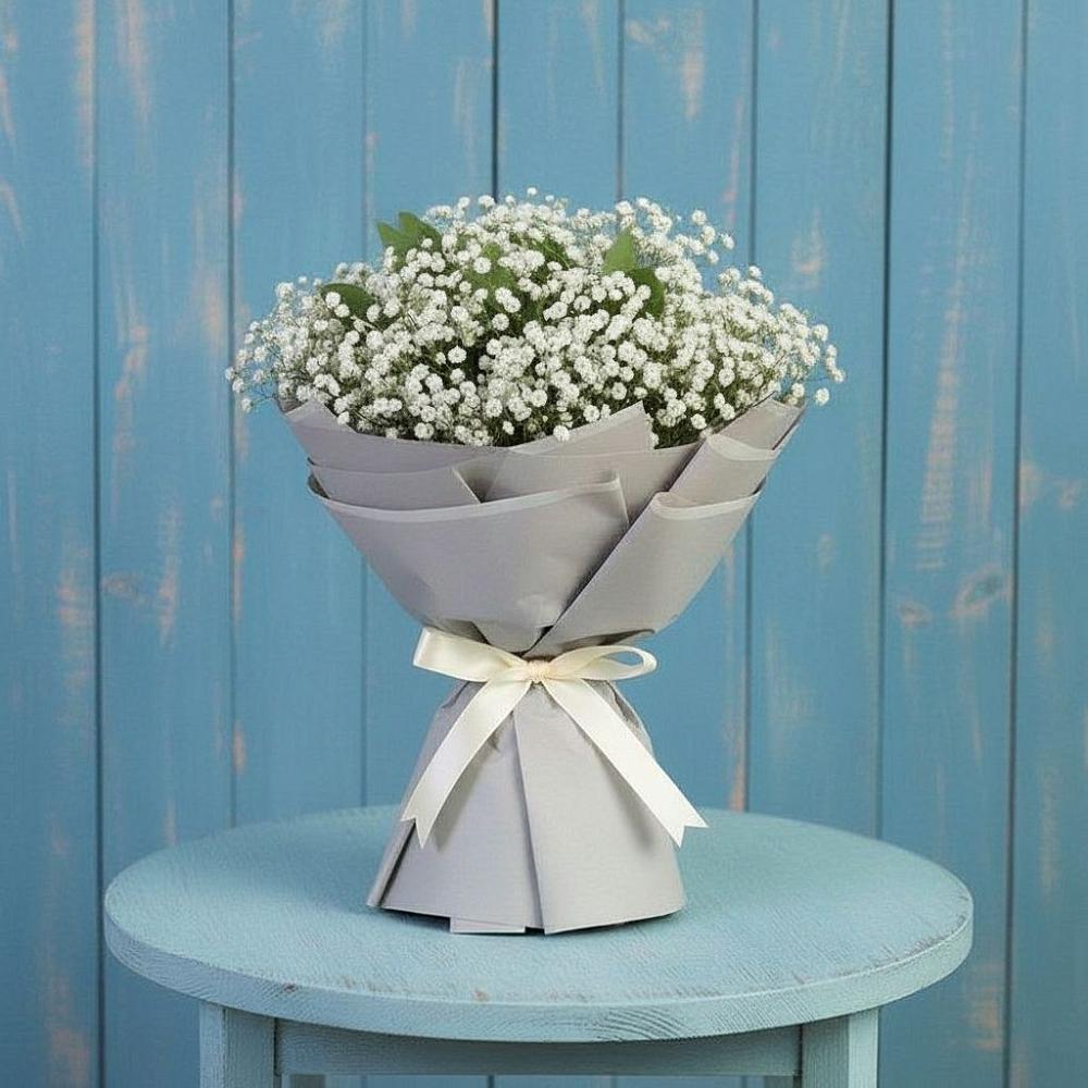 Букет цветов из: Гипсофила в Лесном Рязанской области