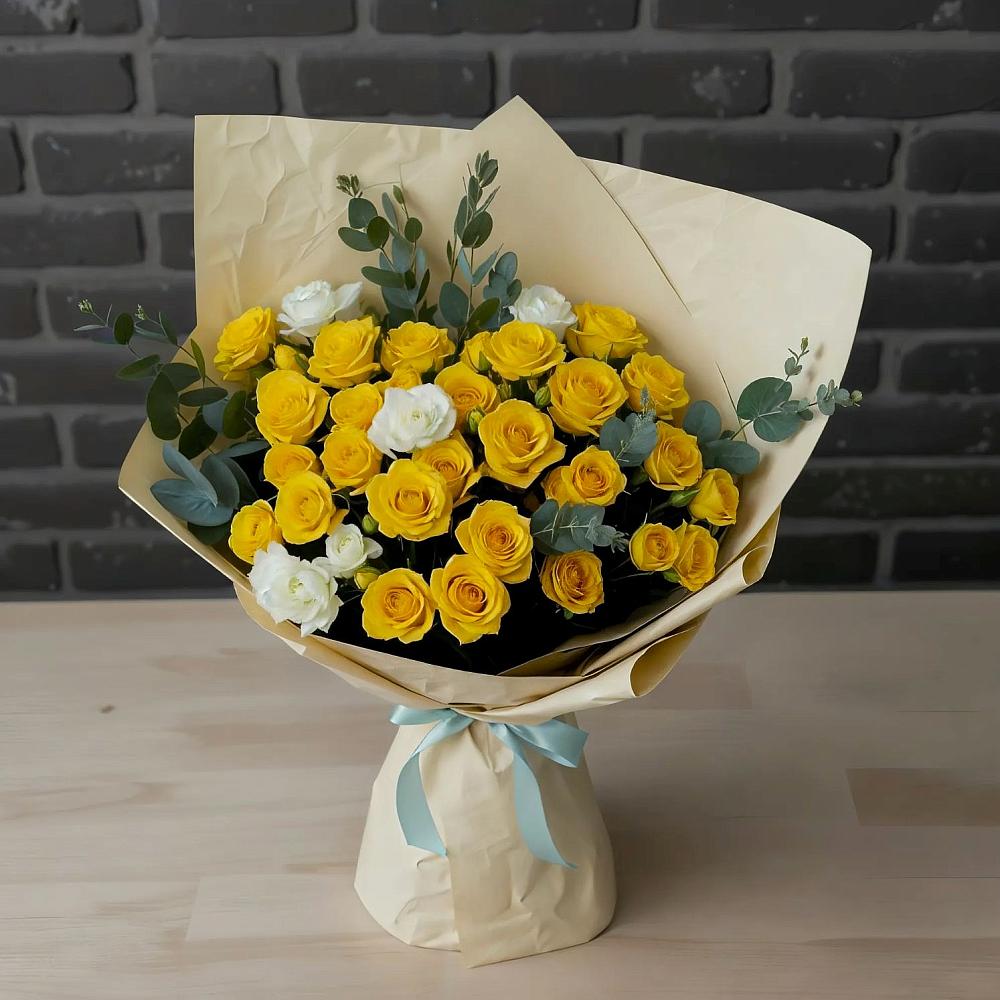 Букет цветов из: Розы в Лесном Рязанской области