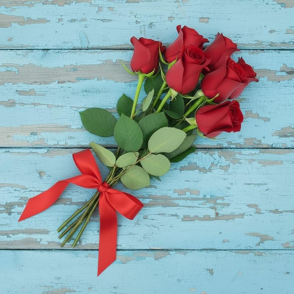 Букет Красные розы в Лесном Рязанской области