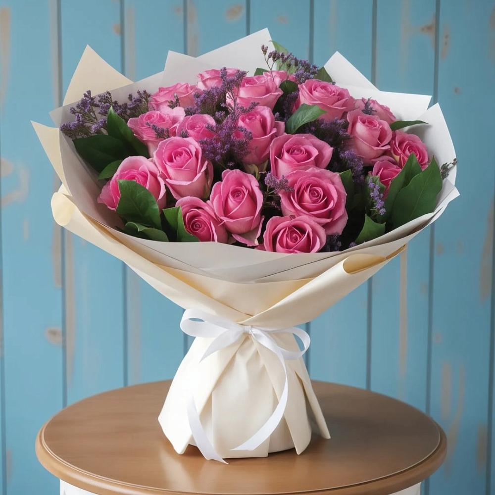 Букет цветов из: Розы в Лесном Рязанской области