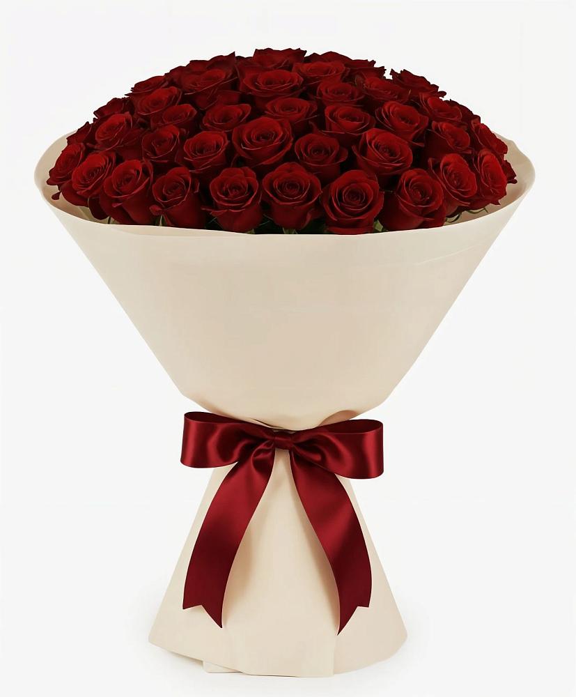 Букет 101 Бордовая роза Блэк Бакарра в Лесном Рязанской области